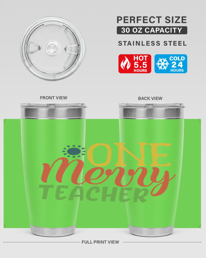 one merry teacher Style 162#- teacher- tumbler