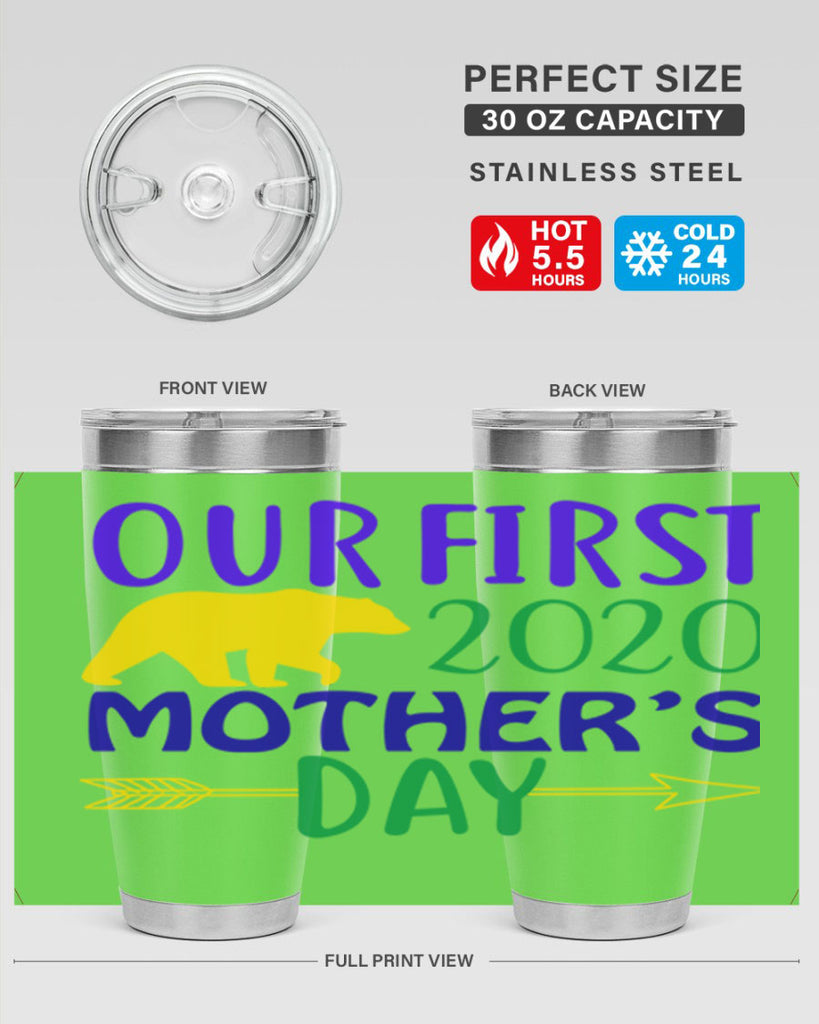 our first mothers day 4#- mardi gras- Tumbler