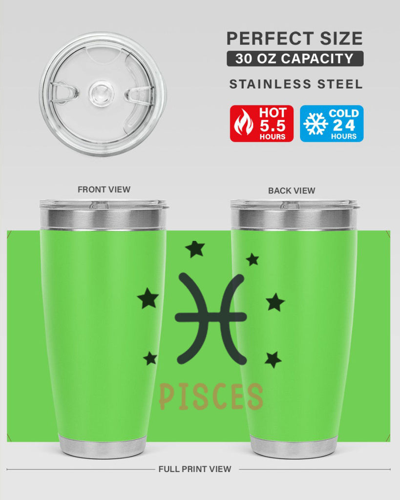 pisces 355#- zodiac- Tumbler