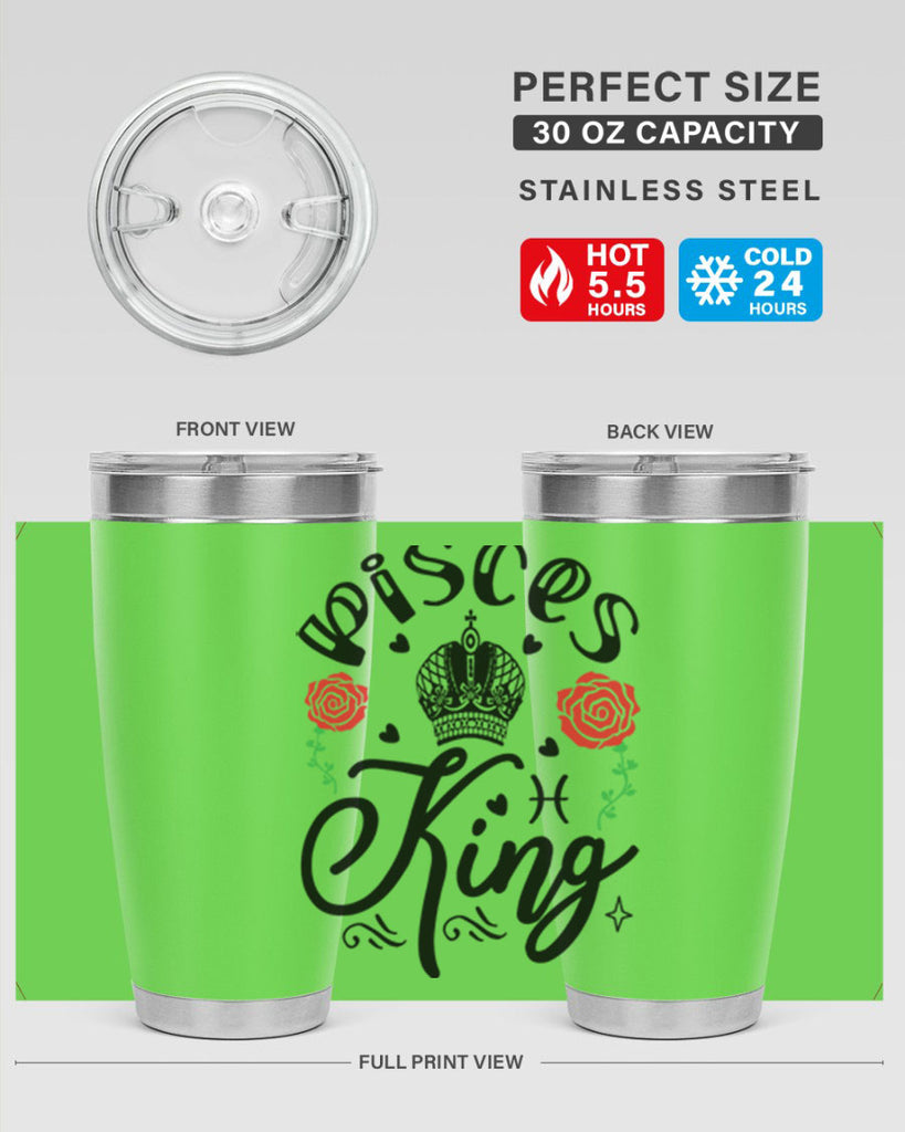 pisces king 375#- zodiac- Tumbler