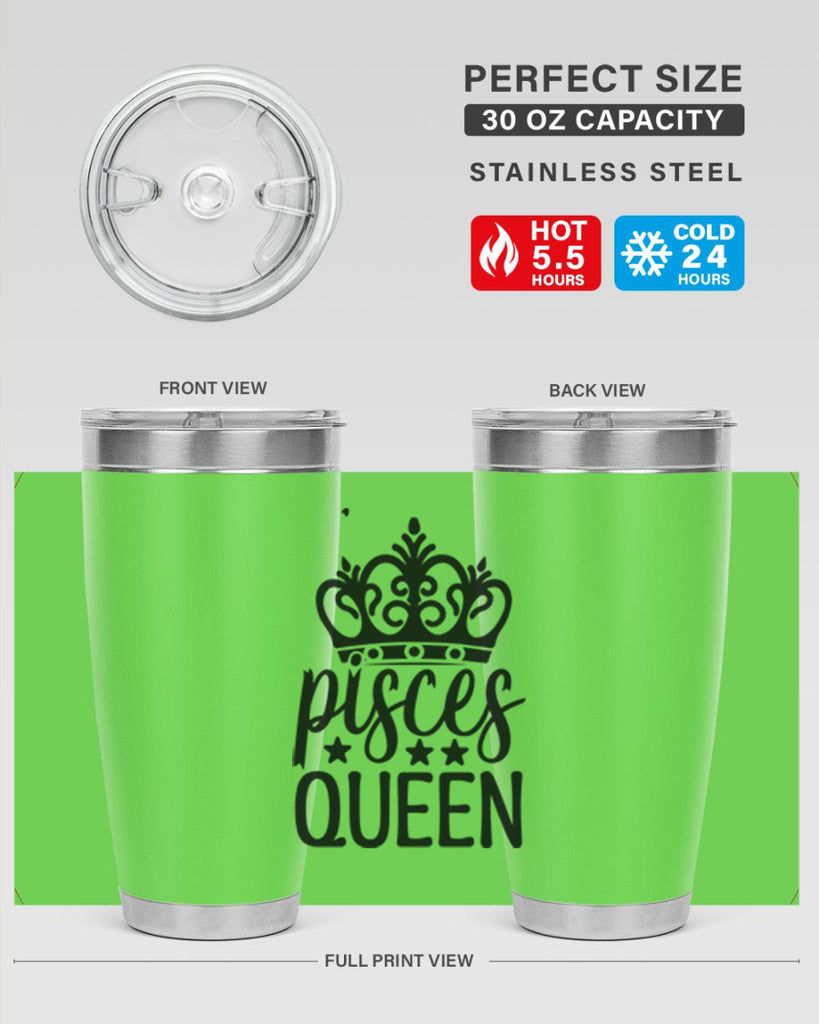 pisces queen 376#- zodiac- Tumbler