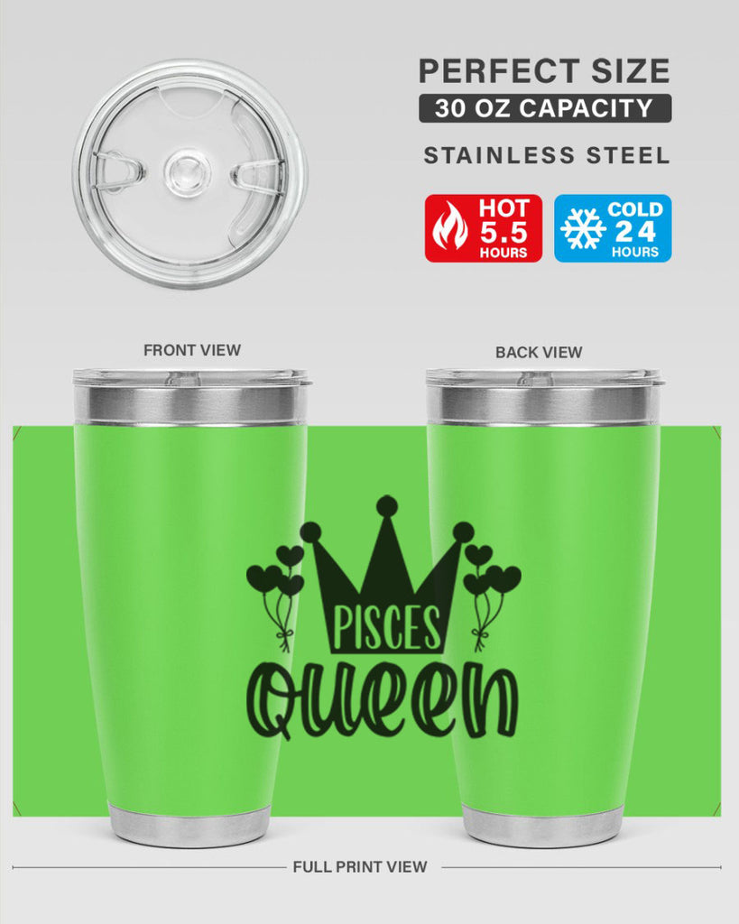 pisces queen 377#- zodiac- Tumbler