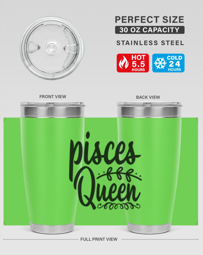 pisces queen 378#- zodiac- Tumbler