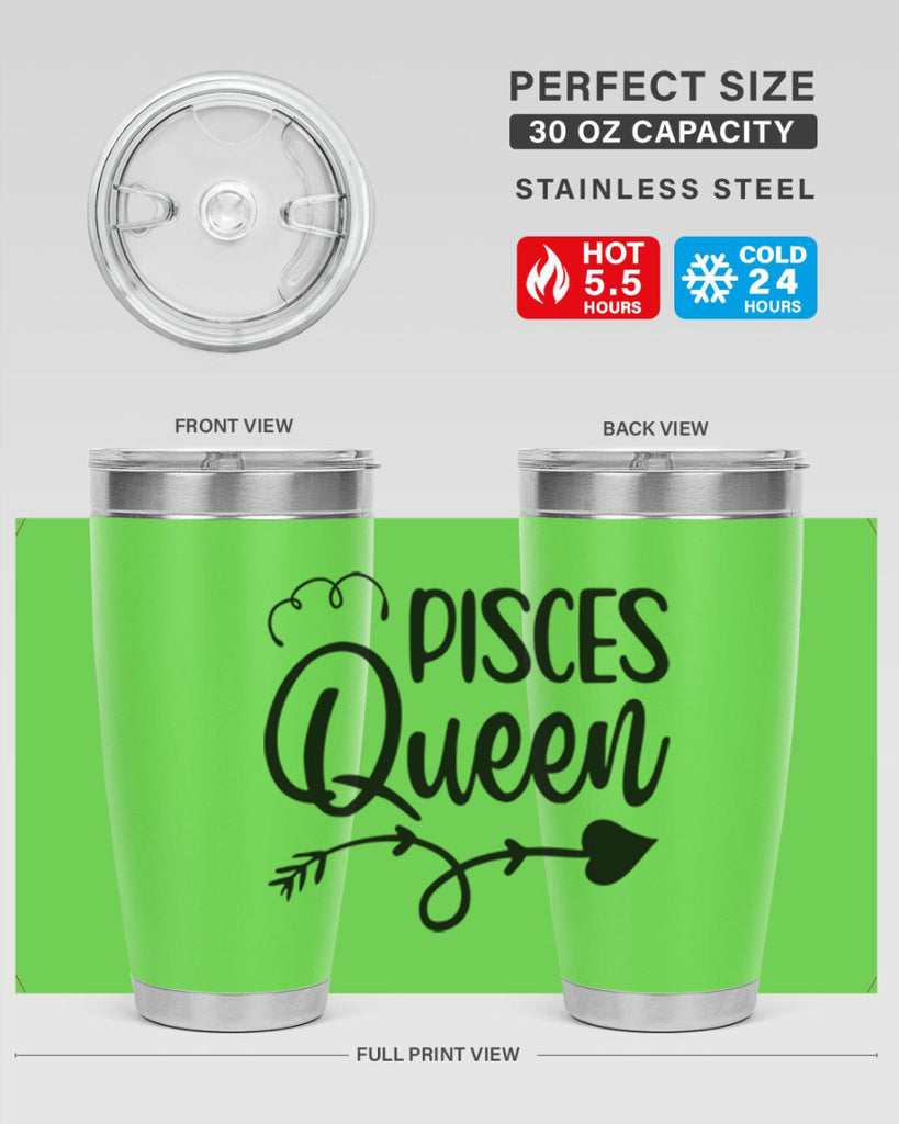 pisces queen 379#- zodiac- Tumbler
