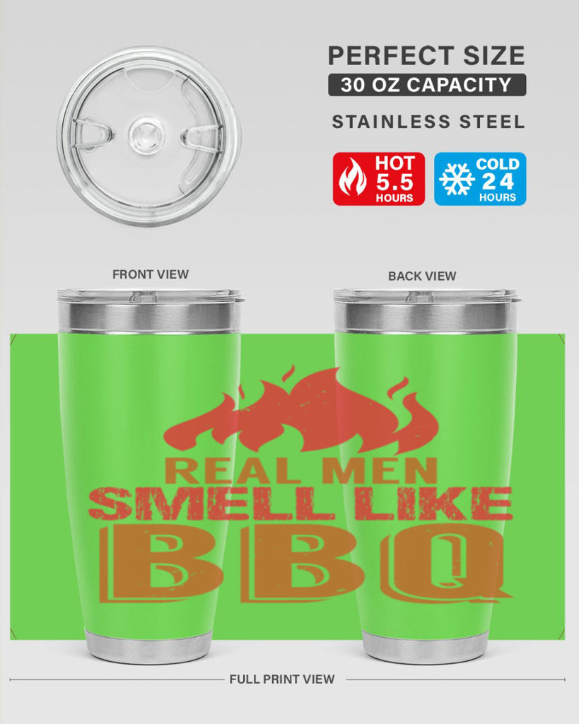 real men smell like bbq 16#- bbq- Tumbler