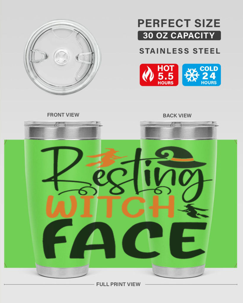 resting witch face 108#- halloween- Tumbler