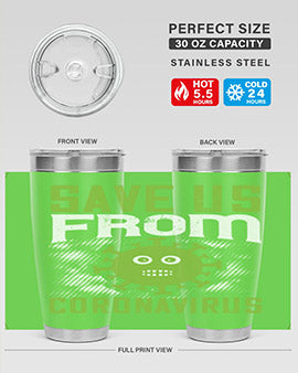 save us from coronavirus Style 25#- corona virus- Tumbler