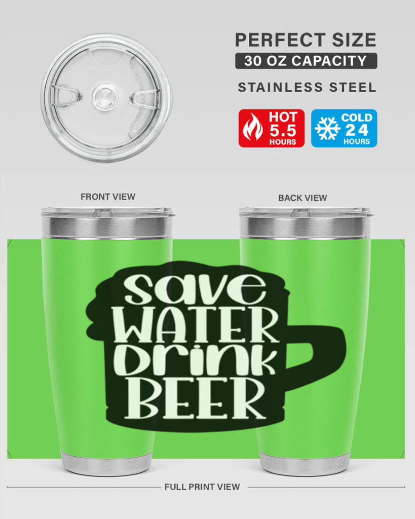 save water drink beer 23#- beer- Tumbler