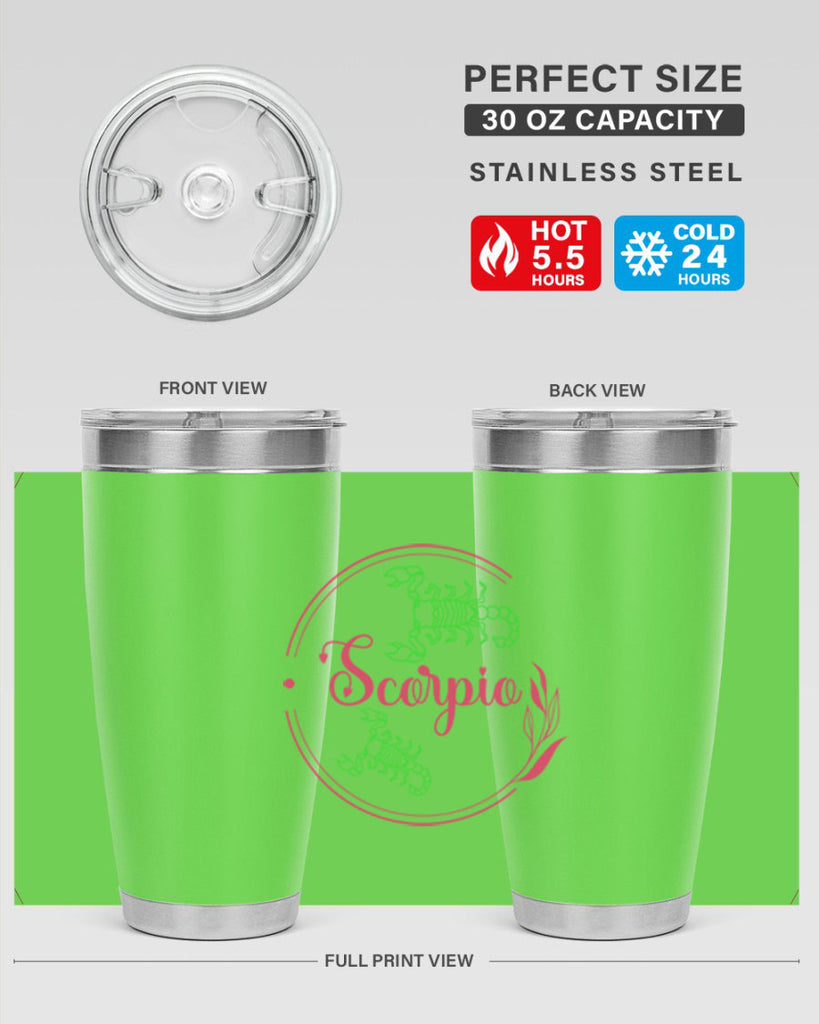 scorpio 437#- zodiac- Tumbler