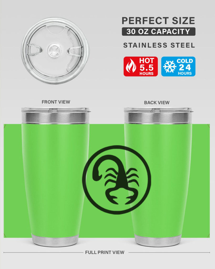 scorpio 452#- zodiac- Tumbler