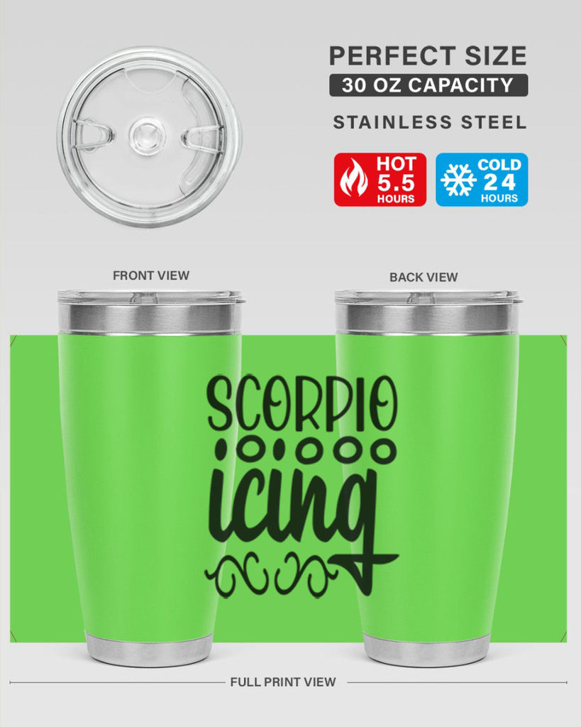 scorpio icing 441#- zodiac- Tumbler