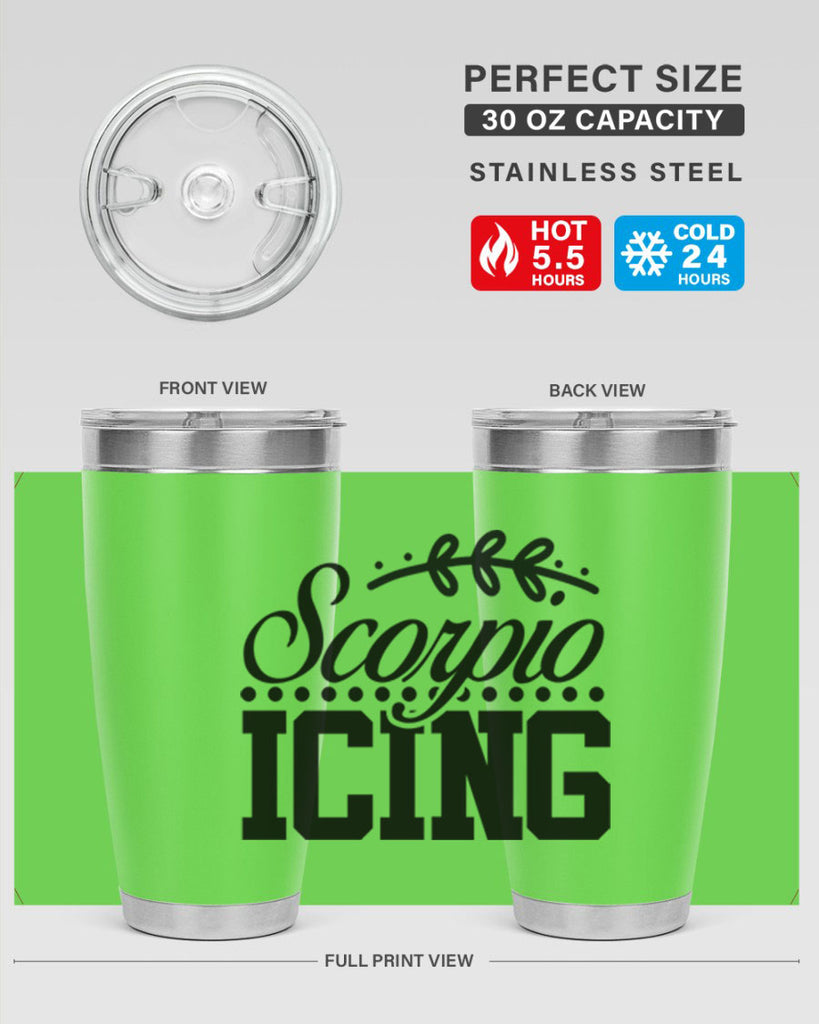 scorpio icing 442#- zodiac- Tumbler