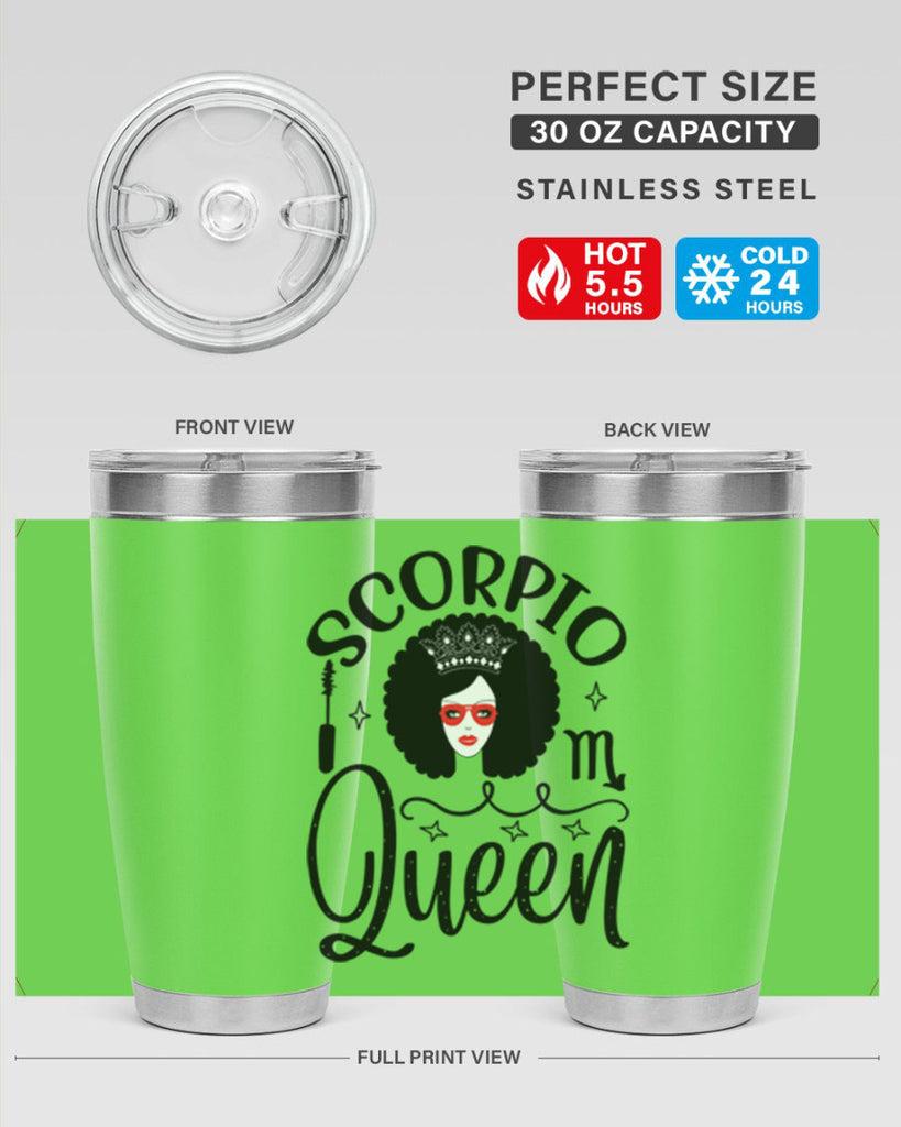 scorpio queen 448#- zodiac- Tumbler