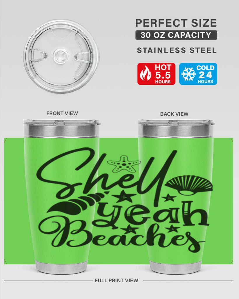 shell yeah beaches Style 75#- summer- Tumbler