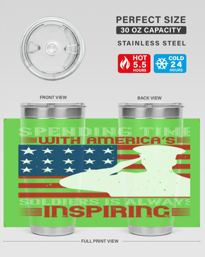 spending time with americas 90#- Veterns Day- Tumbler