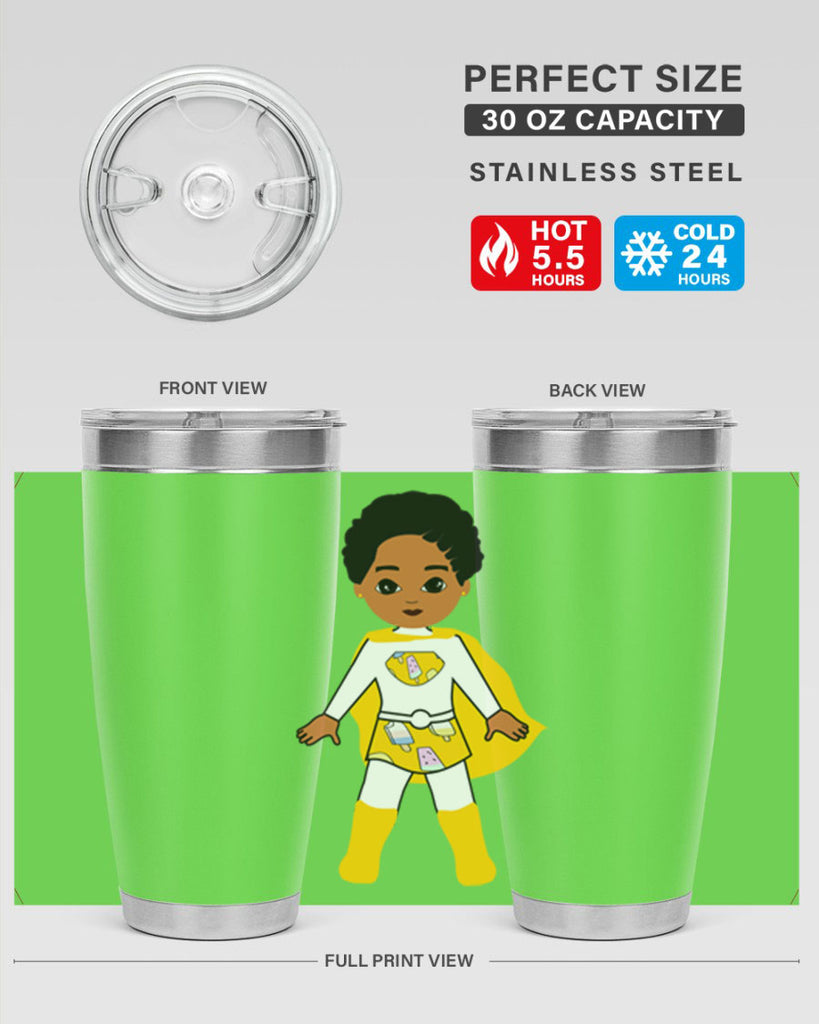 super kid 10#- black men - boys- tumbler