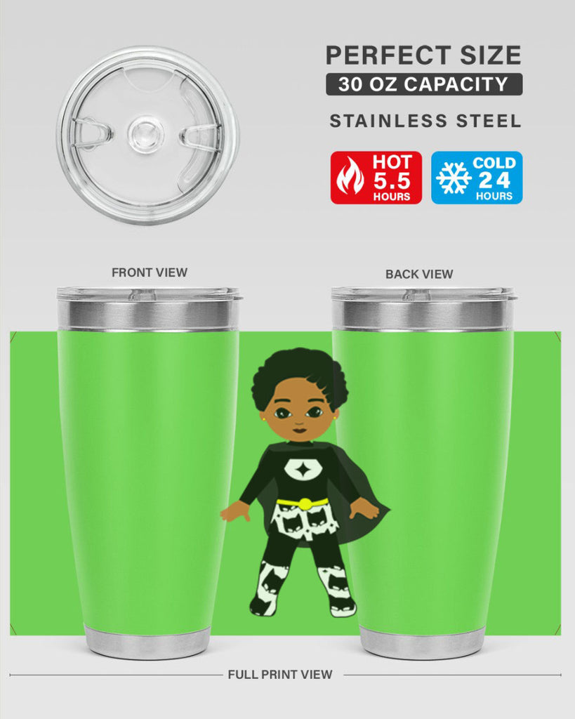 super kid 11#- black men - boys- tumbler