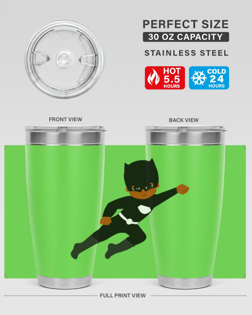 super kid 12#- black men - boys- tumbler