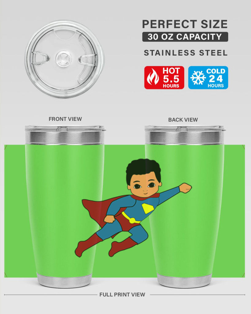 super kid 15#- black men - boys- tumbler