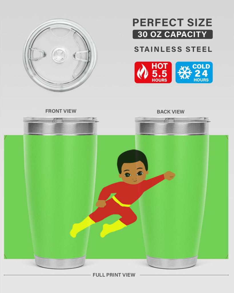 super kid 4#- black men - boys- tumbler