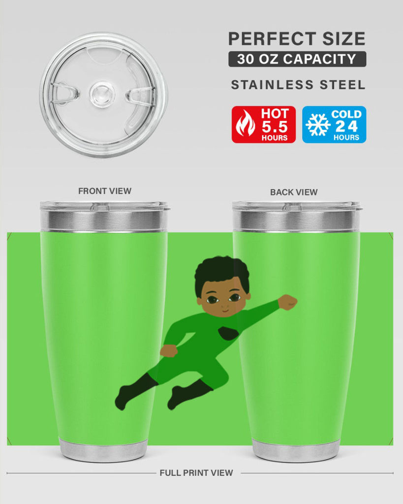super kid 6#- black men - boys- tumbler