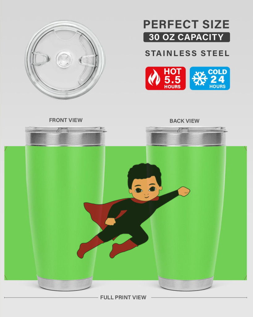 super kid 9#- black men - boys- tumbler