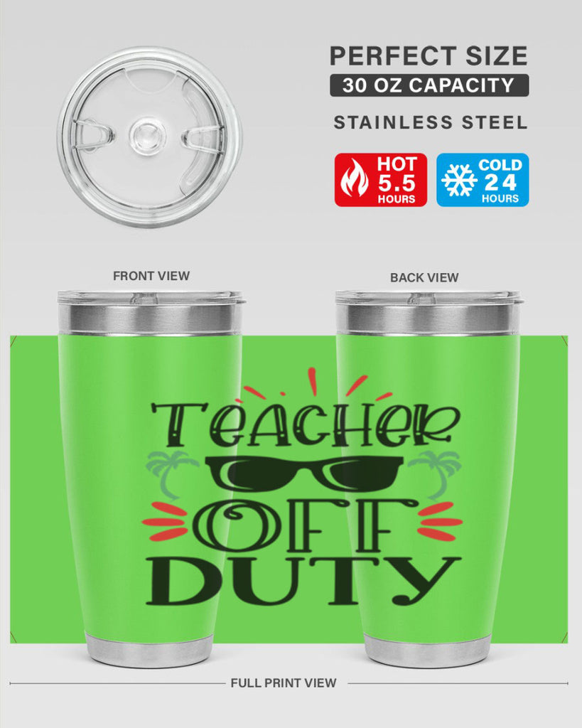 teacher off duty Style 204#- teacher- tumbler