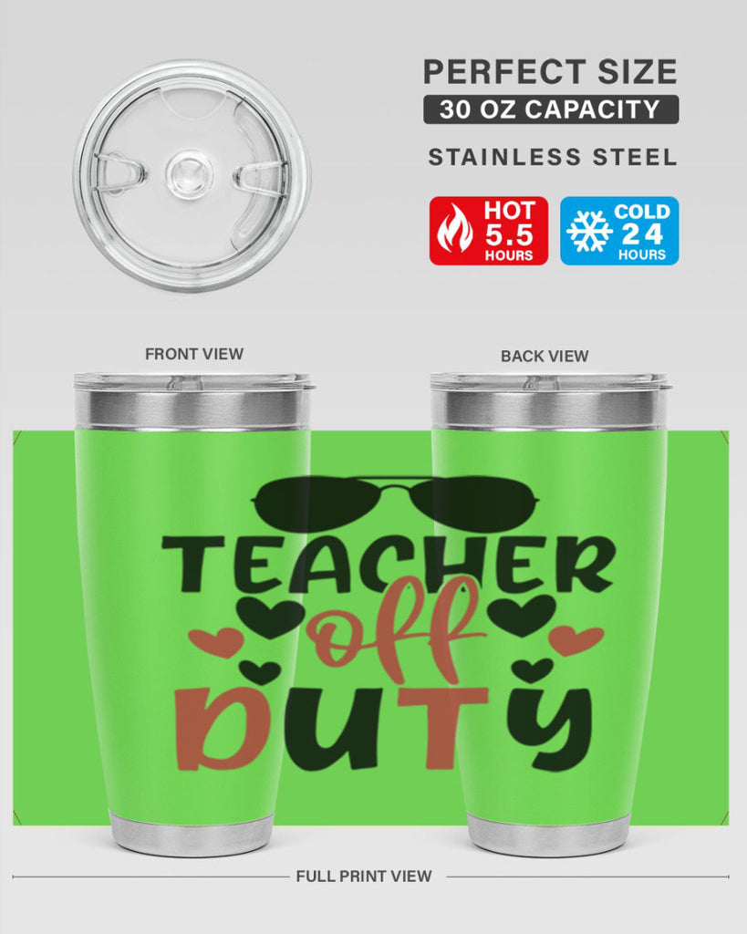 teacher off duty Style 205#- teacher- tumbler
