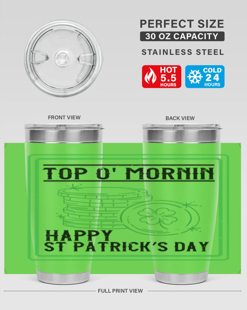 top o mornin happy st patrick’s day Style 8#- St Patricks Day- Tumbler