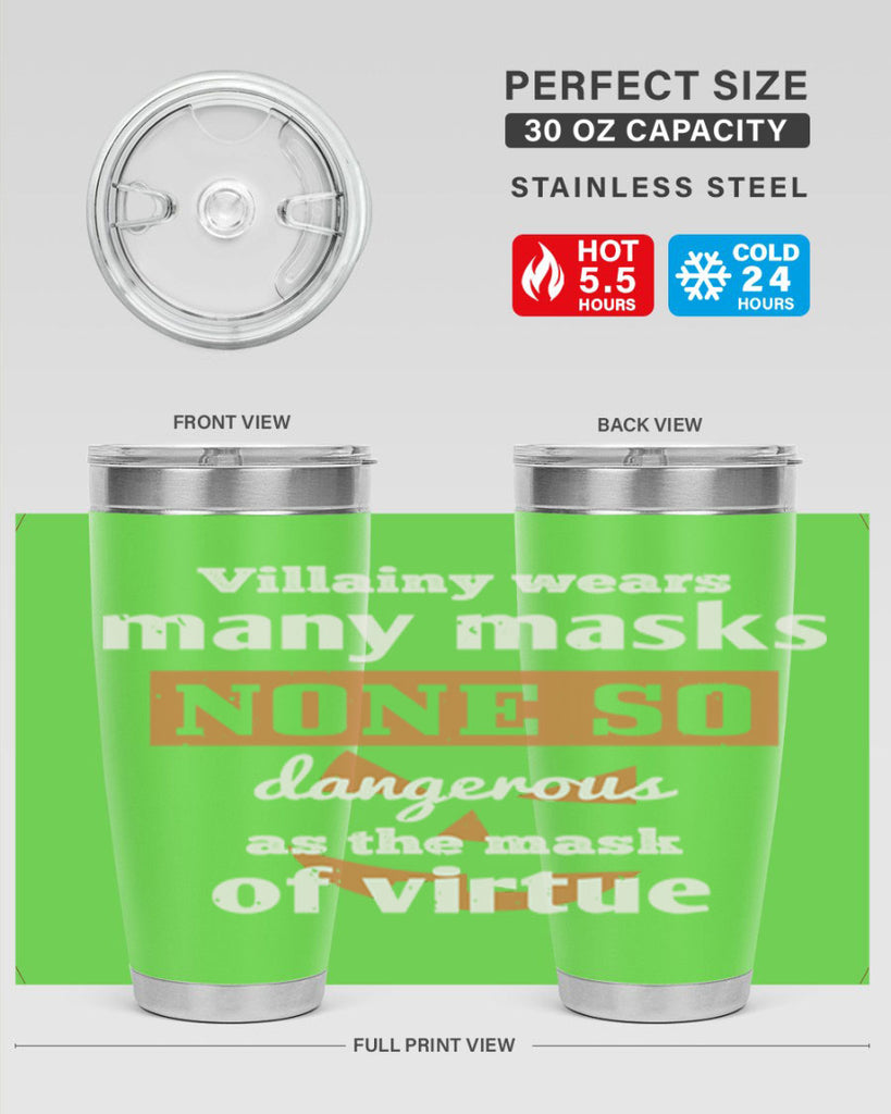 villainy wears many masks 124#- halloween- Tumbler