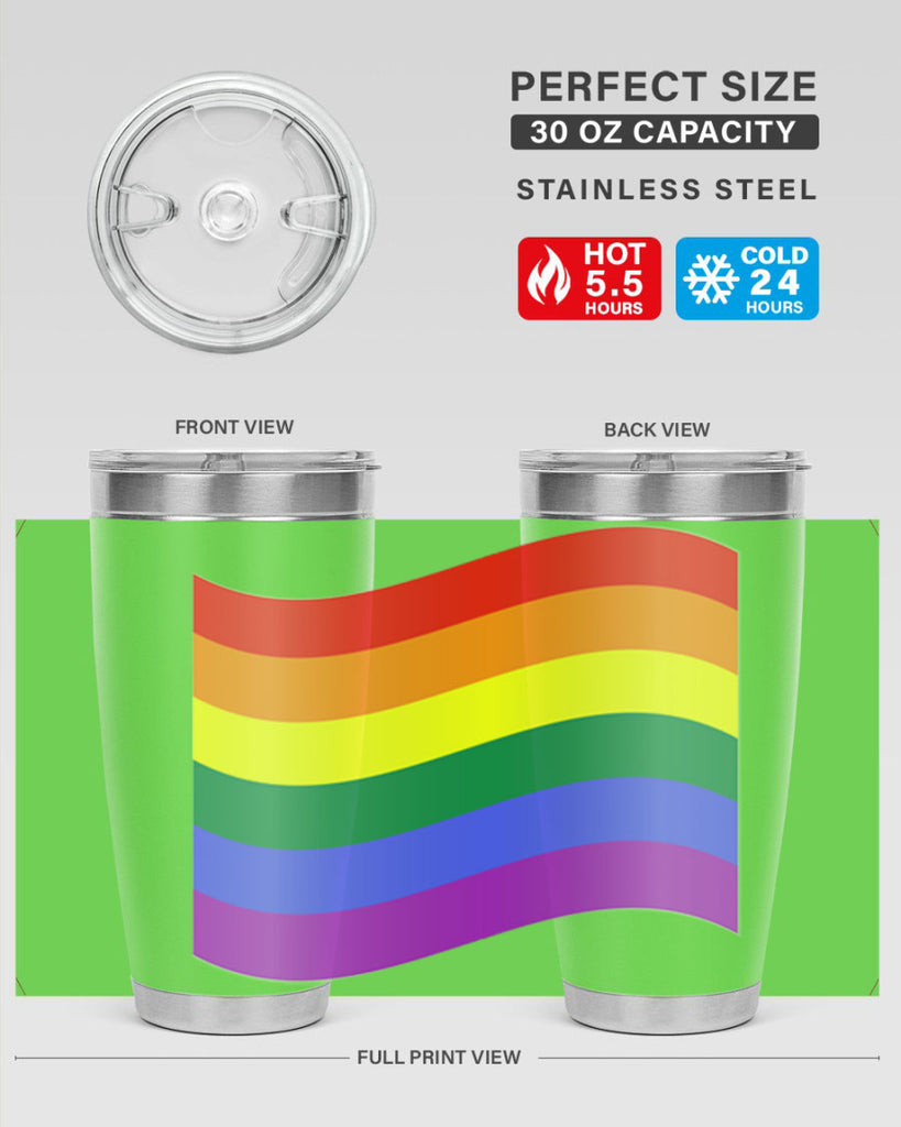 wavy rainbow flag 1#- lgbt- Tumbler