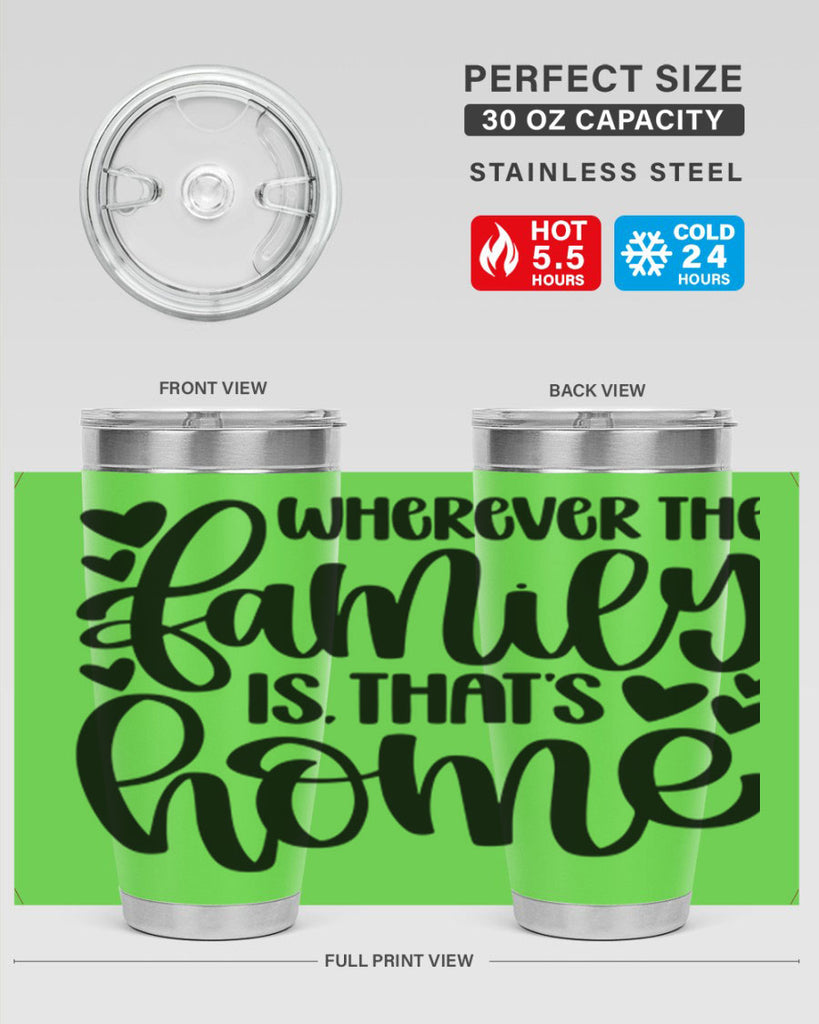 wherever the family is thats home 1#- home- Tumbler