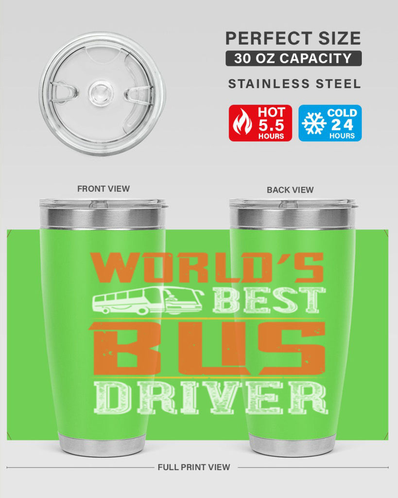 world’s best bus driver Style 4#- bus driver- tumbler