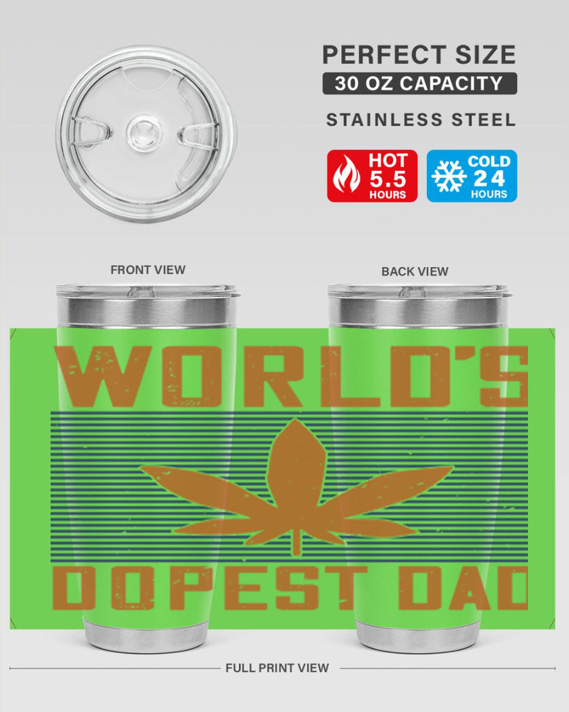 worlds dopest dad 148#- fathers day- Tumbler
