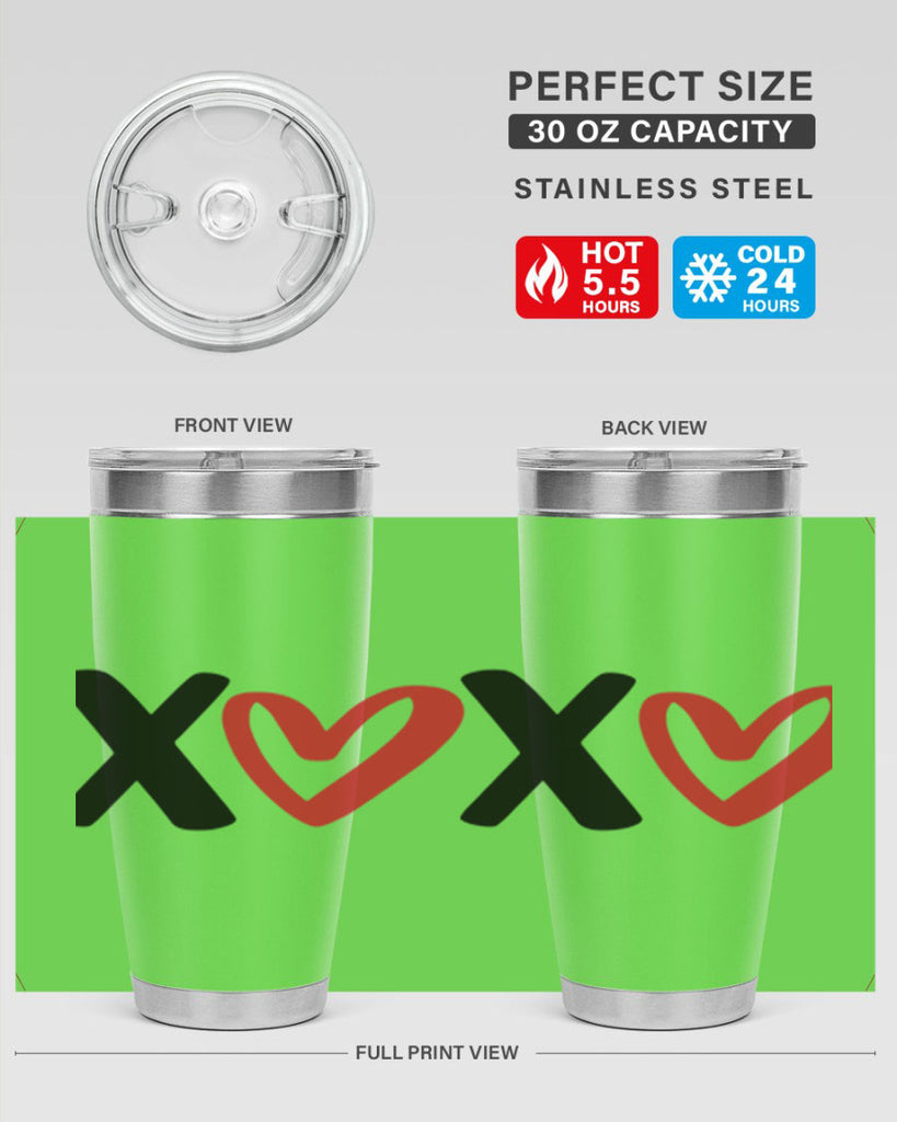 xoxo 12#- valentines day- Tumbler