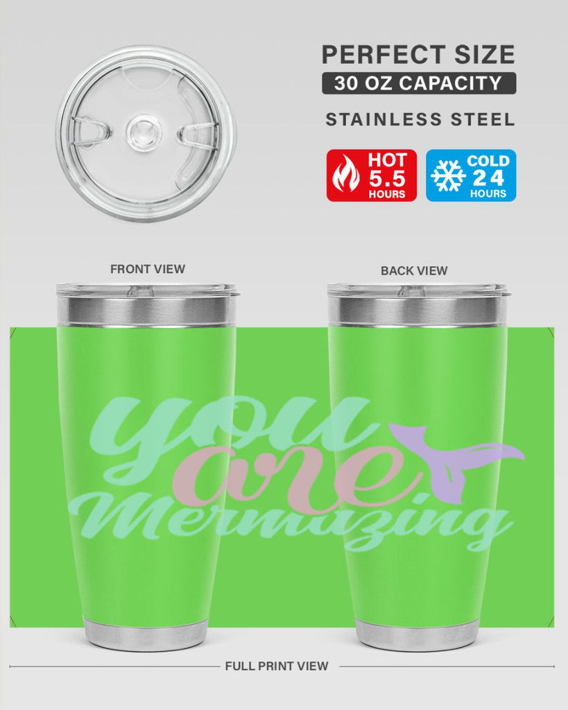 you are mermazing 9#- mermaid- Tumbler