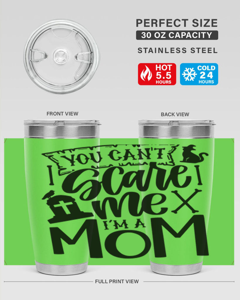 you cant scare me im a mom 1#- halloween- Tumbler