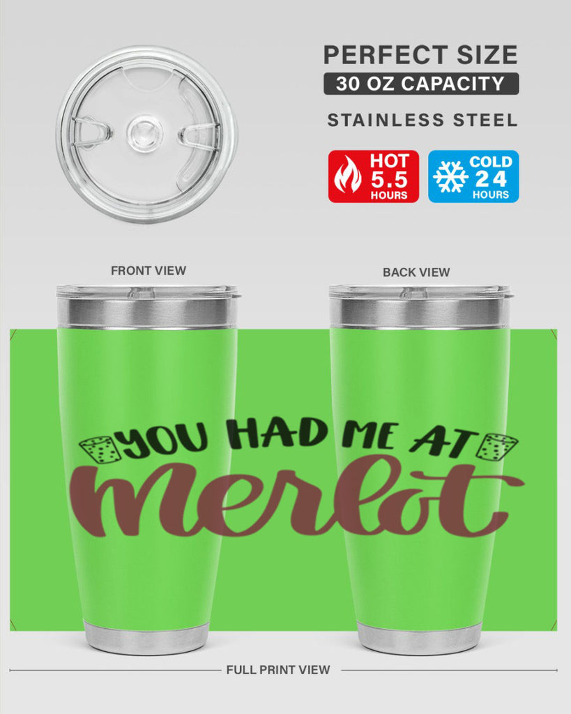 you had me at merlot 14#- wine- Tumbler