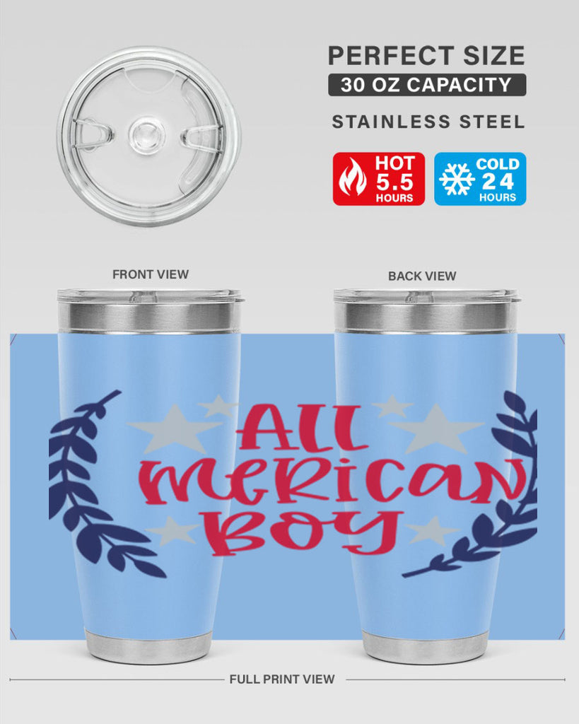 All Merican Boy Style 143#- Fourt Of July- Tumbler