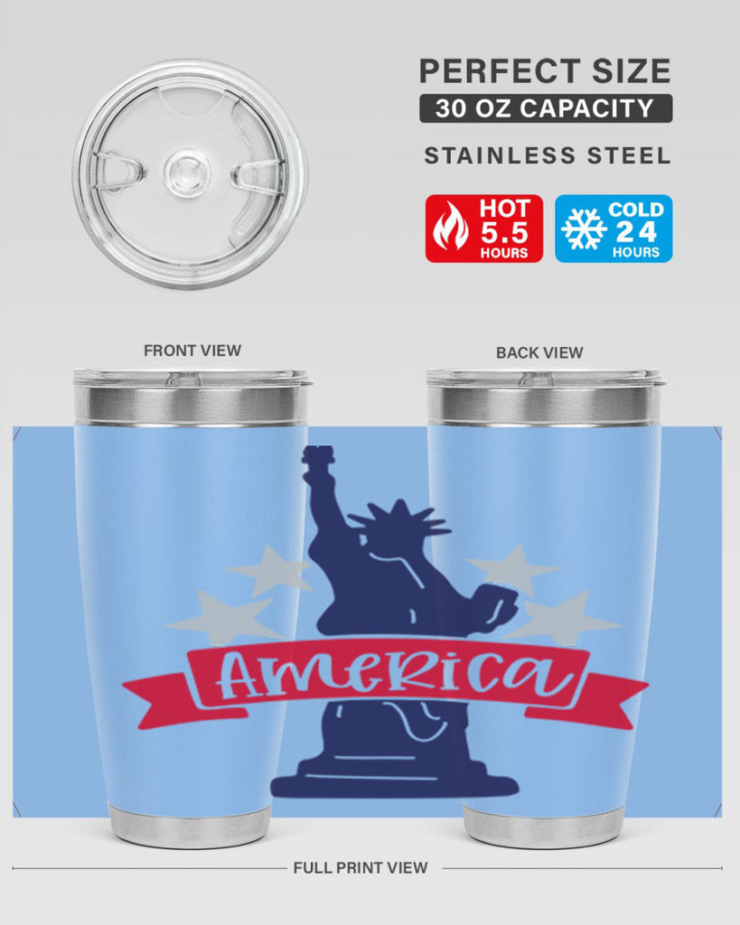 America Style 145#- Fourt Of July- Tumbler