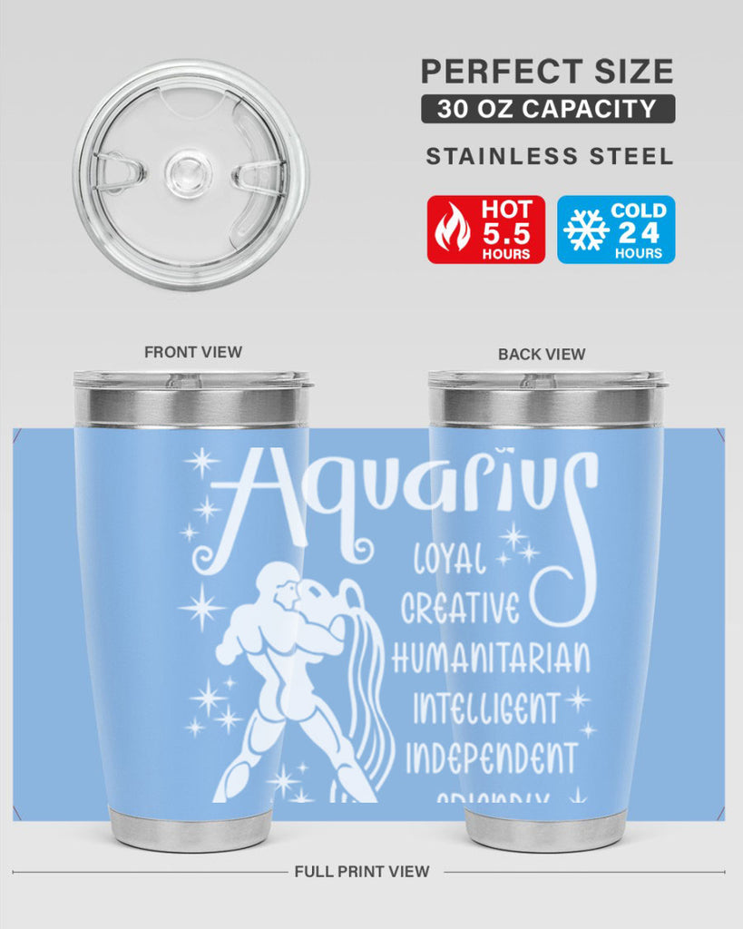 Aquarius 68#- zodiac- Tumbler
