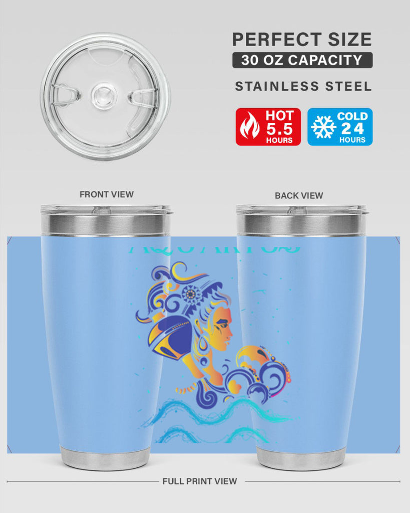 AquariusZodiac 76#- zodiac- Tumbler