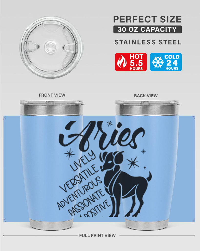 Aries 100#- zodiac- Tumbler