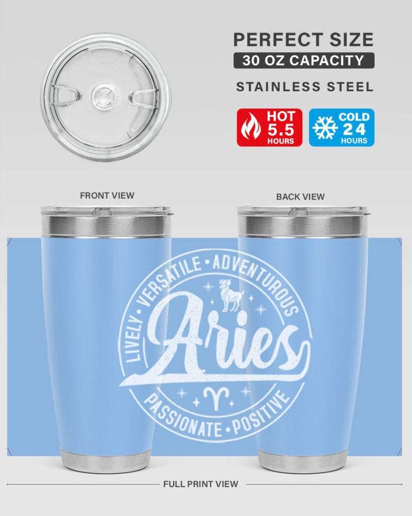 Aries 103#- zodiac- Tumbler