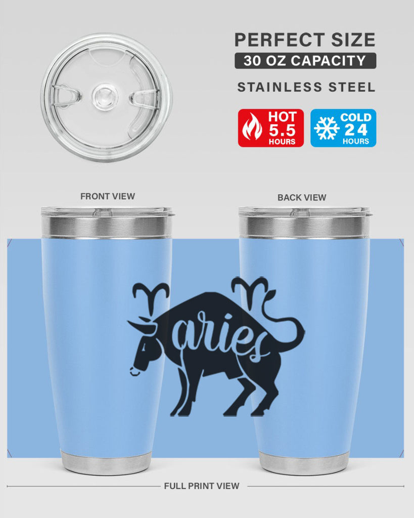 Aries 104#- zodiac- Tumbler