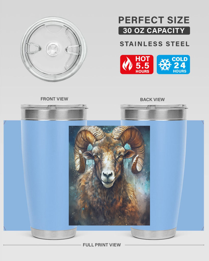 Aries 54#- zodiac- Tumbler