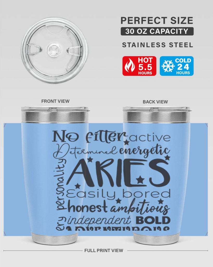 Aries 564#- zodiac- Tumbler
