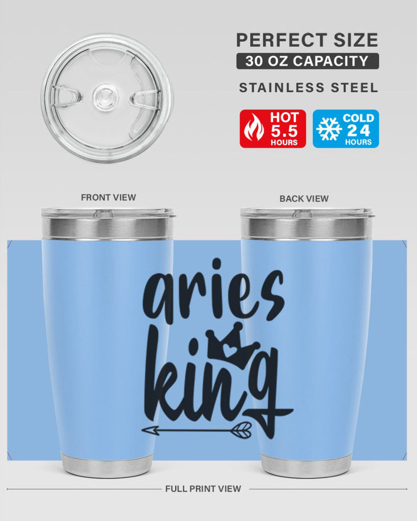 Aries king 108#- zodiac- Tumbler