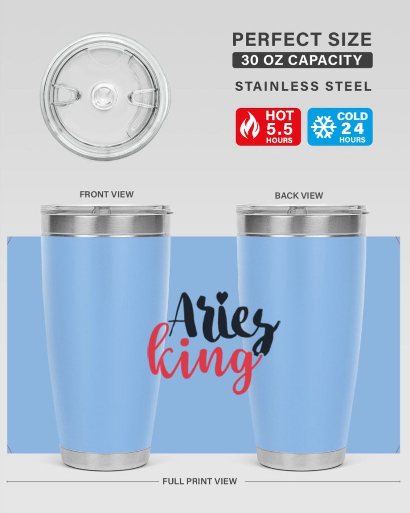Aries king 96#- zodiac- Tumbler