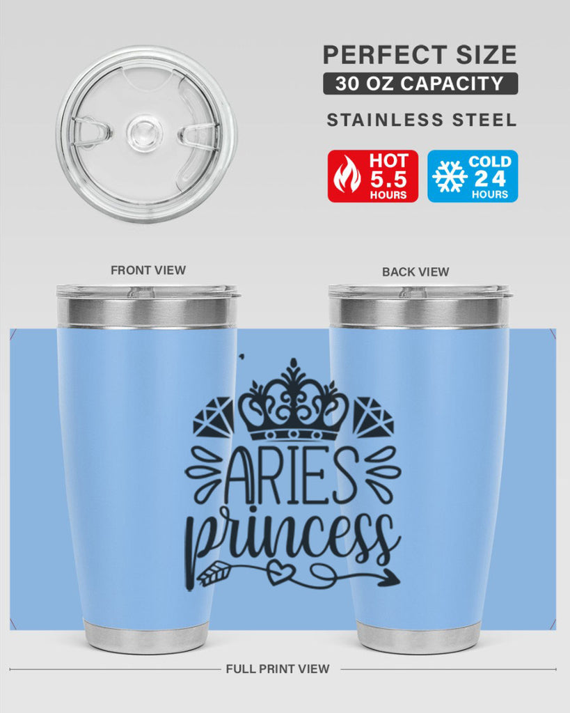 Aries princess 114#- zodiac- Tumbler